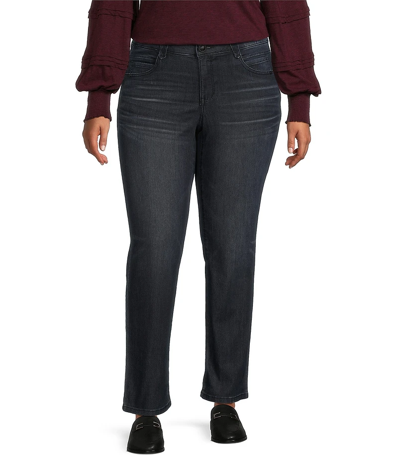 Democracy Plus Size #double;Ab#double;solution® Mid Rise Straight Leg Jeans