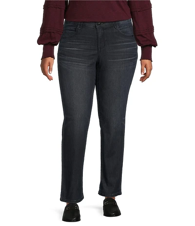 Democracy Plus Size #double;Ab#double;solution® Mid Rise Straight Leg Jeans