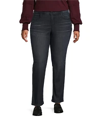 Democracy Plus Size #double;Ab#double;solution® Mid Rise Straight Leg Jeans