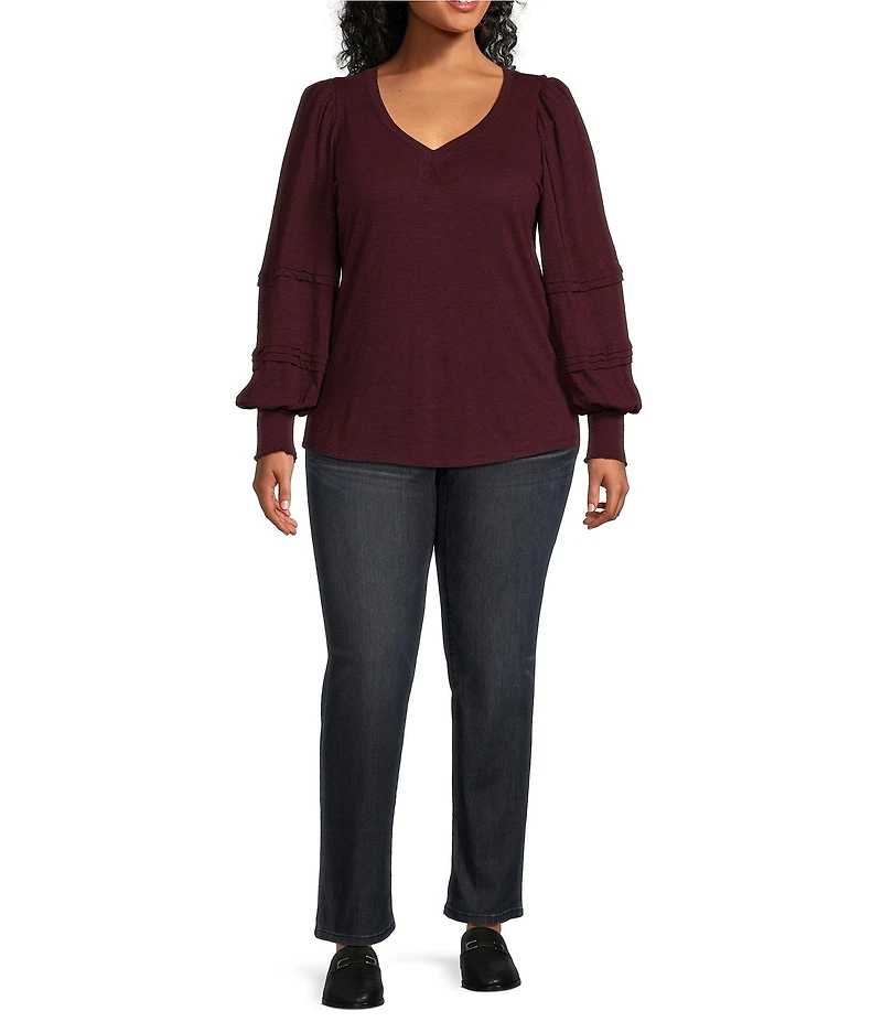 Democracy Plus Size #double;Ab#double;solution® Mid Rise Straight Leg Jeans