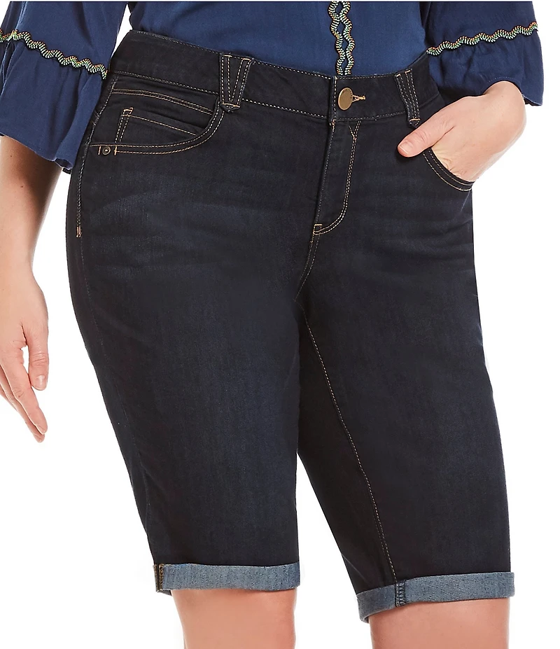 Democracy Plus Size #double;Ab#double;solution® Rolled Cuff Bermuda Shorts