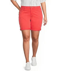Democracy Plus Size Ab#double;solution Cuffed Shorts