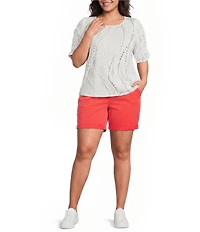 Democracy Plus Size Ab#double;solution Cuffed Shorts