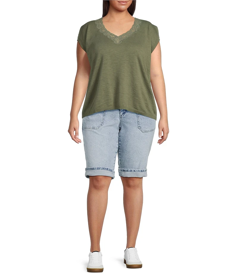 Democracy Plus Size #double;Ab#double;solution® High Rise Bermuda Shorts