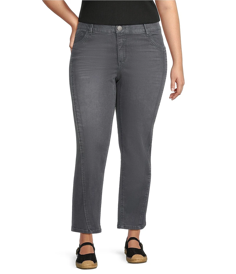 Democracy Plus Size #double;Ab#double;solution® High Rise Faux Front Lip Seam Ankle Pants