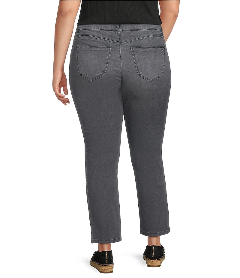 Democracy Plus Size #double;Ab#double;solution® High Rise Faux Front Lip Seam Ankle Pants
