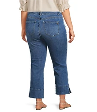 Democracy Plus Size #double;Ab#double;solution® Kick Flare Center Seam Cropped Jeans