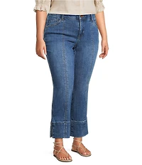 Democracy Plus Size #double;Ab#double;solution® Kick Flare Center Seam Cropped Jeans