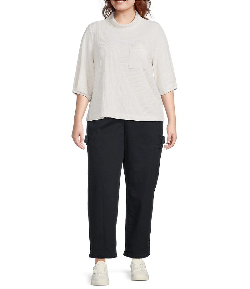 Democracy Plus Size #double;Ab#double;solution Skyrise Drop-In Pocket Wide Leg Pants