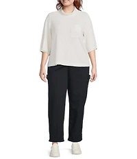 Democracy Plus Size #double;Ab#double;solution Skyrise Drop-In Pocket Wide Leg Pants