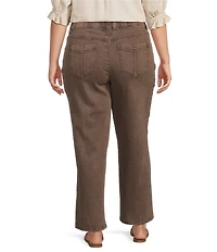 Democracy Plus Size #double;Ab#double;solution® Skyrise Relaxed Straight Leg Cropped Denim Pants