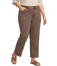 Democracy Plus Size #double;Ab#double;solution® Skyrise Relaxed Straight Leg Cropped Denim Pants