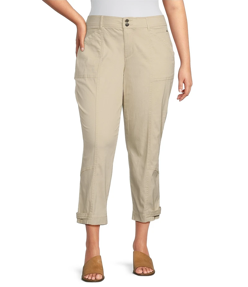 Democracy Plus Size #double;Ab#double;solution Stretch Utility High Rise Tapered Leg Pants