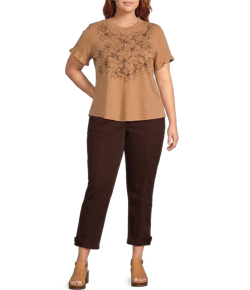 Democracy Plus Size #double;Ab#double;solution Stretch Utility High Rise Tapered Leg Pants