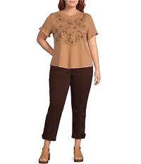 Democracy Plus Size #double;Ab#double;solution Stretch Utility High Rise Tapered Leg Pants