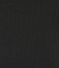 Democracy Plus Size Mix-Media Split V-Neck Cap Sleeve Shirttail Hem Knit Top