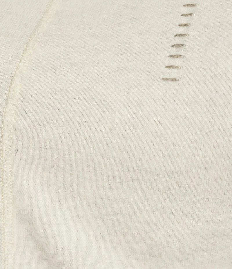 Democracy Plus Size Mixed-Media Scoop Neck Long Sleeve Asymmetric Hem Knit Top