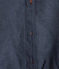 Democracy Plus Size Woven Point Collar 3/4 Tucked Sleeve Bubble Hem Button-Front Shirt