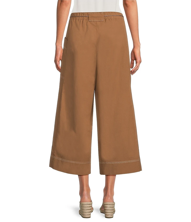 Democracy Skyrise Wide Crop Wrap Around Pull-On Pants