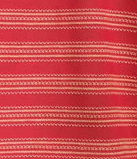 Democracy Stripe Scoop Neck Cap Sleeve Shirttail Hem Knit Top