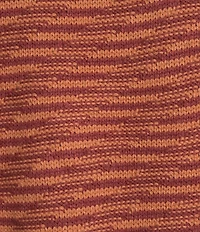 Democracy Wool Blend Stripe Ribbed Round Neck 3/4 Dolman Sleeve Bias Stitch Sweater