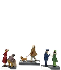 Department 56 Christmas in the City Friends & Neighbors Figurine, Set of 3