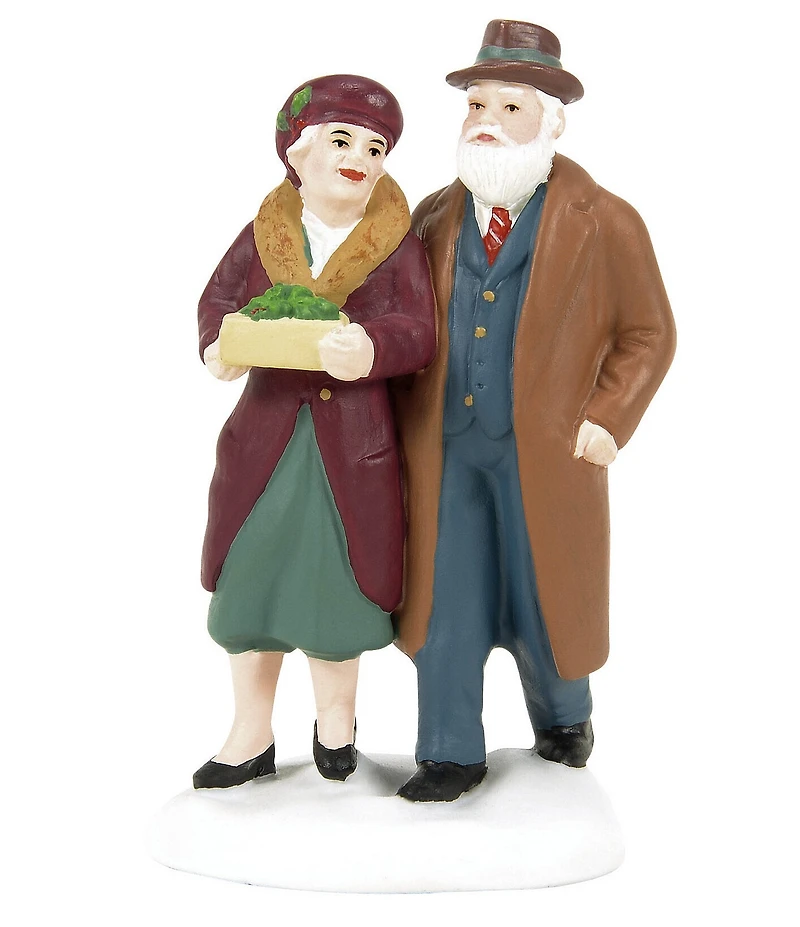 Department 56 Christmas In The City Collection Not As Good As Yours Elderly Couple Village Figurine