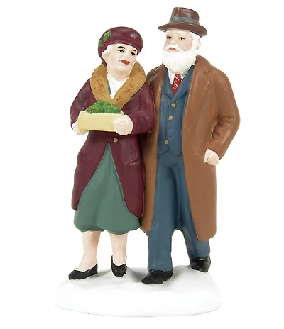 Department 56 Christmas In The City Collection Not As Good As Yours Elderly Couple Village Figurine