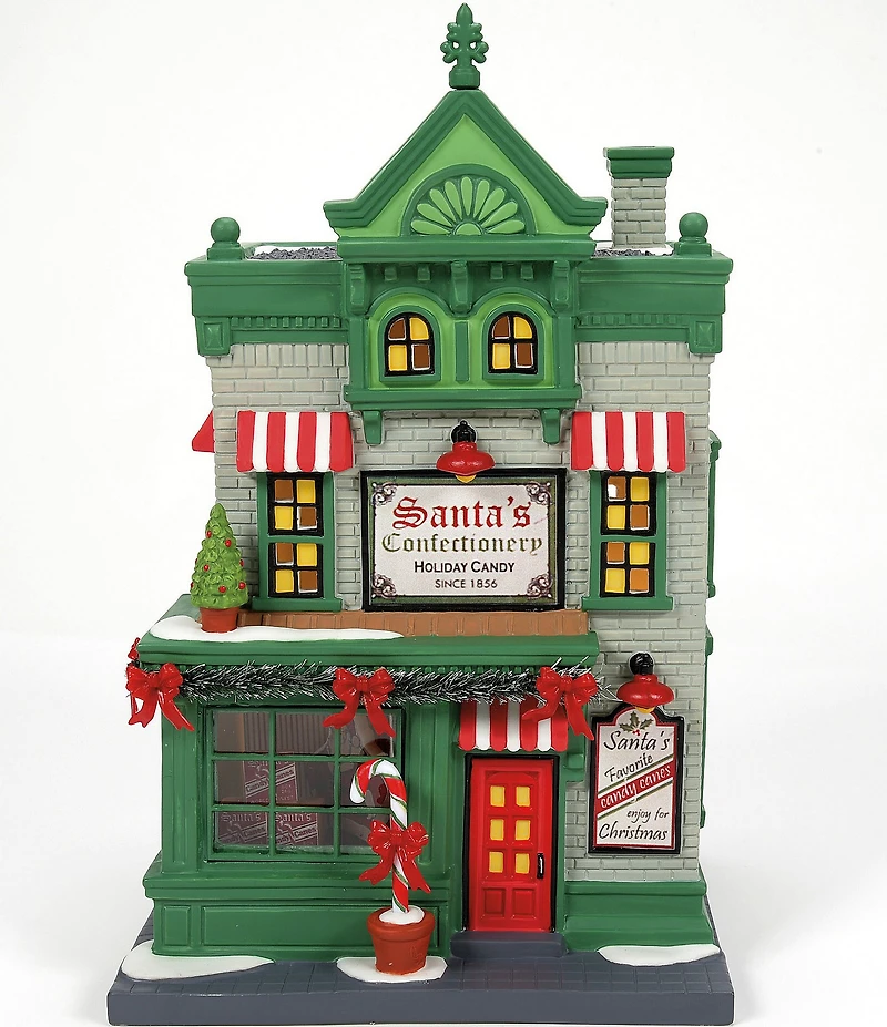 Department 56 Christmas in the City Santa's Corner Confectionery Lit Building