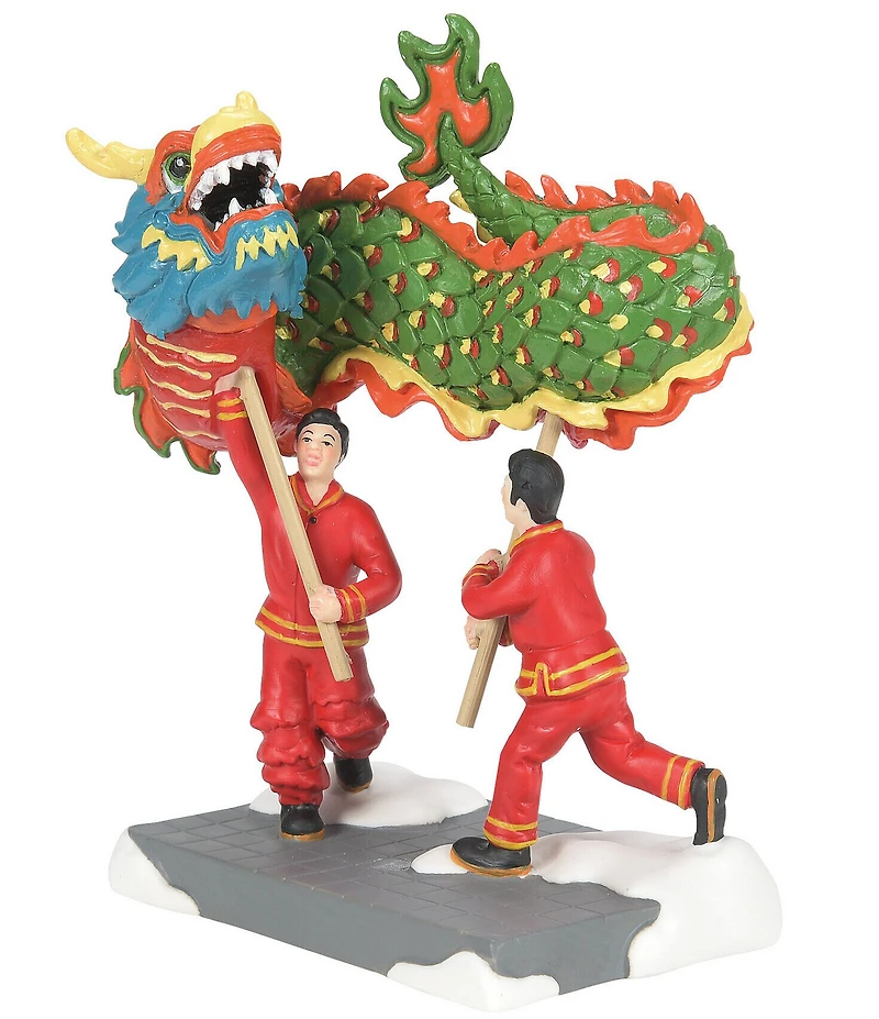 Department 56 Christmas in the City Village Chinese Dragon Dance Figurine