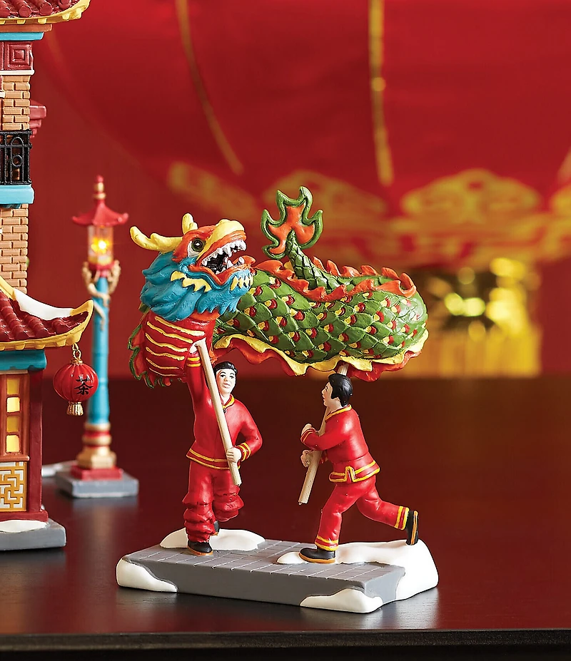 Department 56 Christmas in the City Village Chinese Dragon Dance Figurine