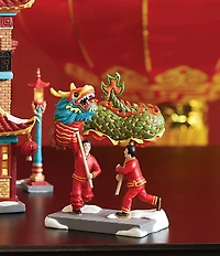 Department 56 Christmas in the City Village Chinese Dragon Dance Figurine