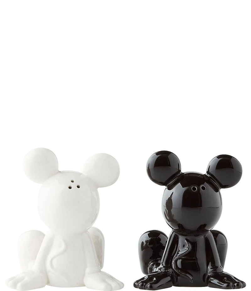 Department 56 Disney Ceramic Collection Black and White Mickey Mouse Salt & Pepper Shaker Set