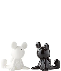 Department 56 Disney Ceramic Collection Black and White Mickey Mouse Salt & Pepper Shaker Set