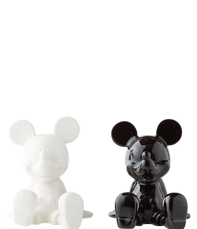 Department 56 Disney Ceramic Collection Black and White Mickey Mouse Salt & Pepper Shaker Set