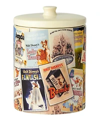 Department 56 Disney Ceramic Collection Disney Poster Collage Canister