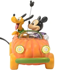 Department 56 Disney Village Halloween Mickey And Pluto Arriving In Style Figurine
