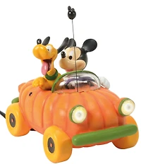 Department 56 Disney Village Halloween Mickey And Pluto Arriving In Style Figurine
