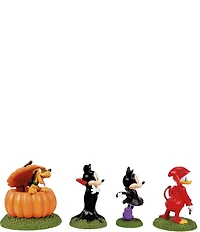 Department 56 Disney Village Halloween Ready For Tricks 4-Piece Figurine Set