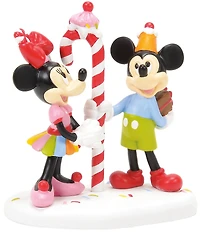 Department 56 Disney Village Mickey & Minnie Share A Treat Figurine