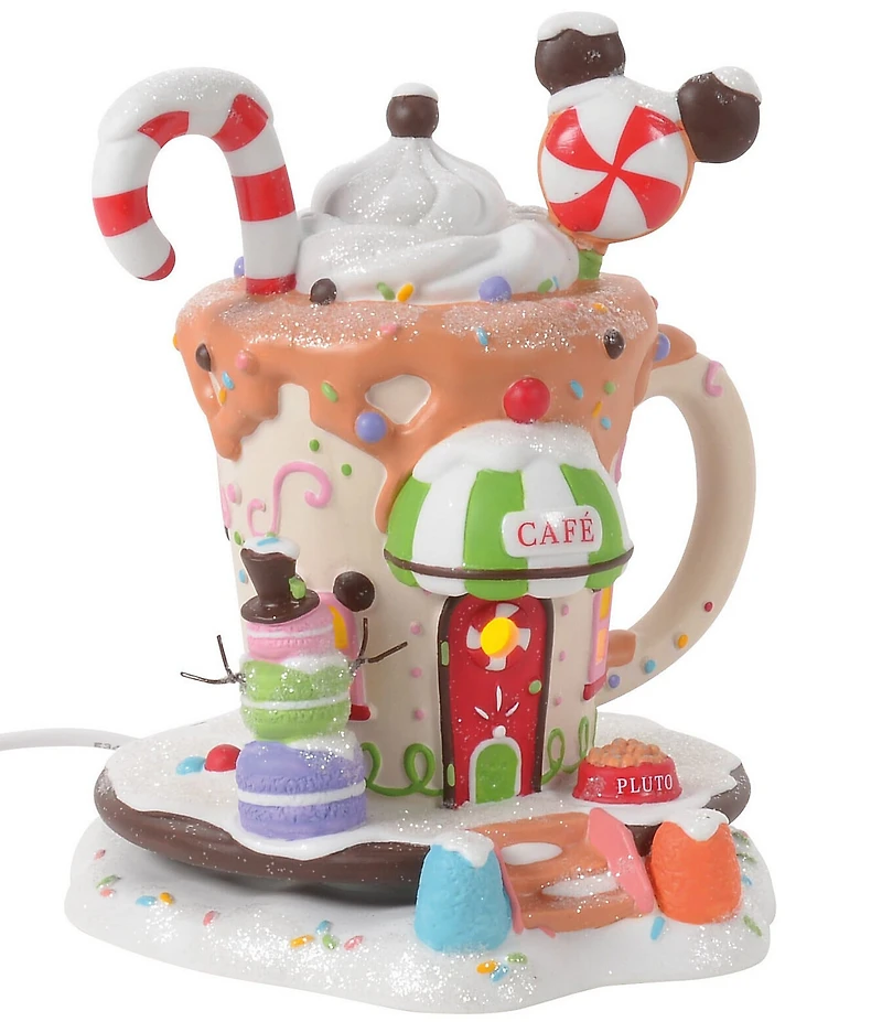 Department 56 Disney Village Mickey's Peppermint Cafe Collectible Figurine
