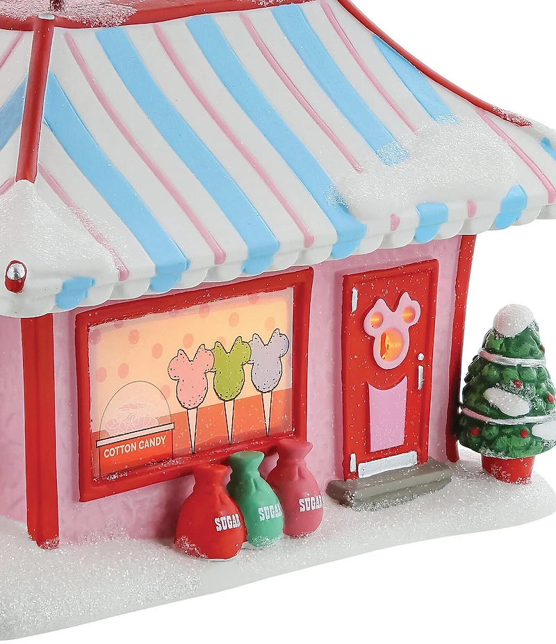 Department 56 Disney Village Minnie's Cotton Candy Shop Lit Building