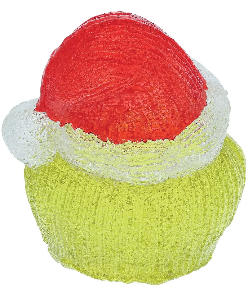 Department 56 Santa Grinch Lit Acrylic Head Figurine, 8#double;
