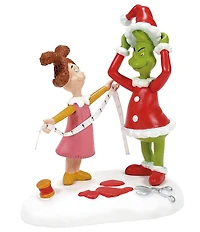 Department 56 Grinch Village Being Fitted For A Santy Suit Figurine