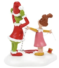 Department 56 Grinch Village Being Fitted For A Santy Suit Figurine