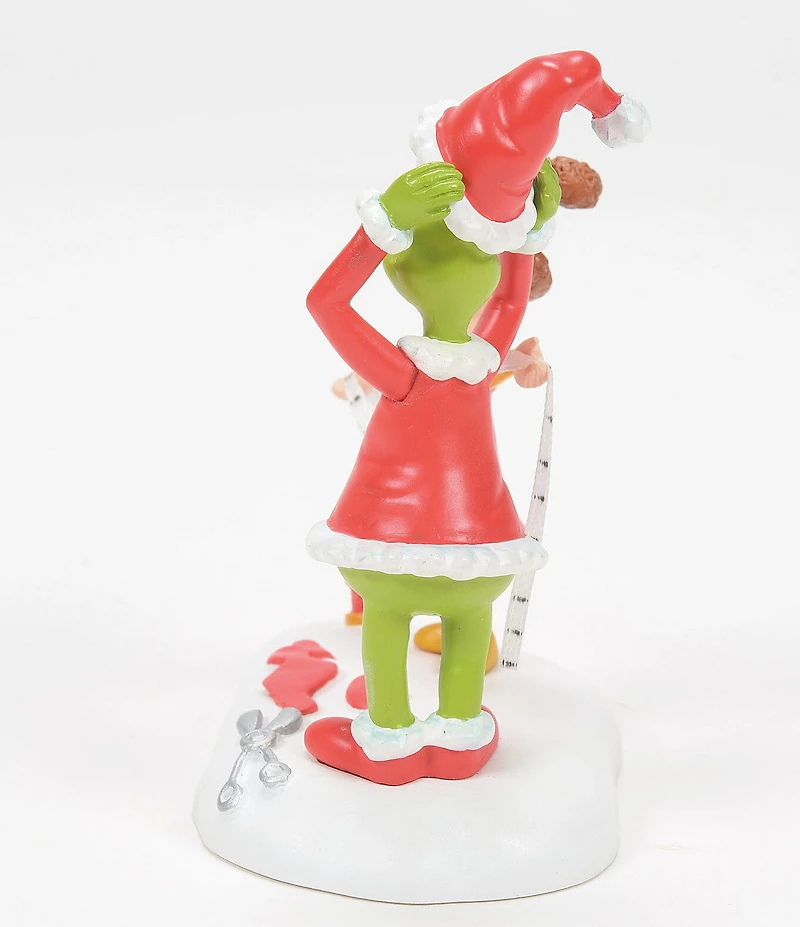 Department 56 Grinch Village Being Fitted For A Santy Suit Figurine