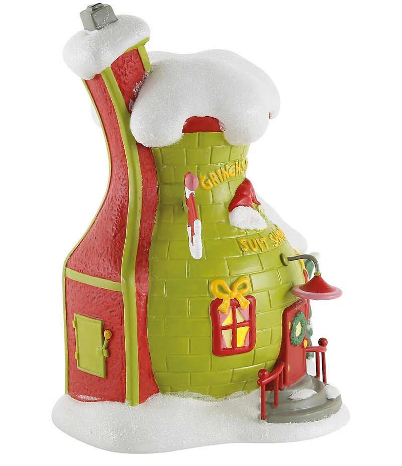 Department 56 Grinch Village Grinch's Santy Suit Shoppe Lit Figurine