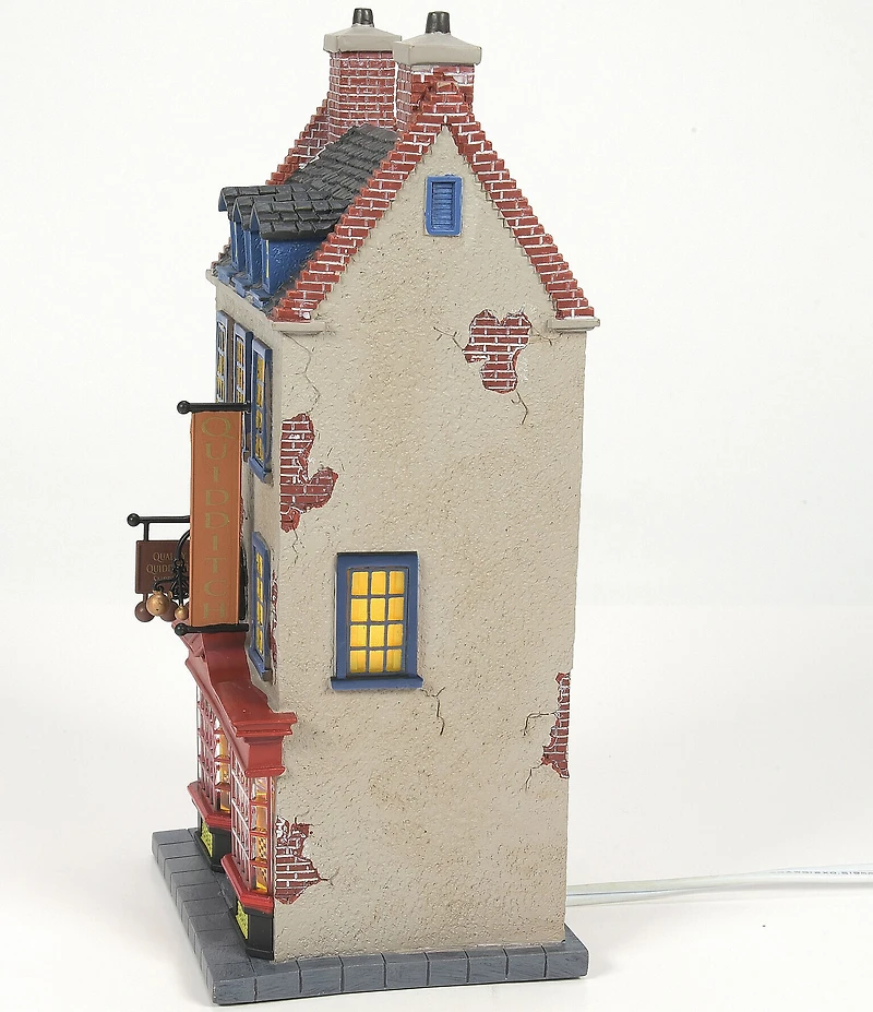 Department 56 Harry Potter Village Quality Quidditch Supplies Lit Building
