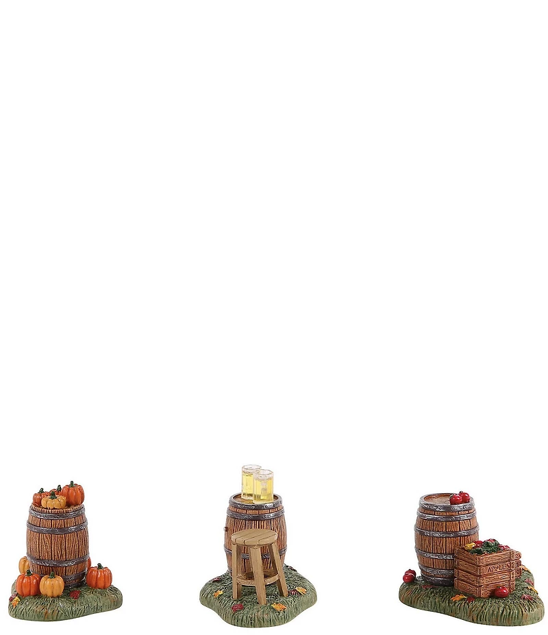 Department 56 Harvest Village Oktoberfest Barrels Of Fun, Set of 3 Figurines
