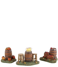 Department 56 Harvest Village Oktoberfest Barrels Of Fun, Set of 3 Figurines